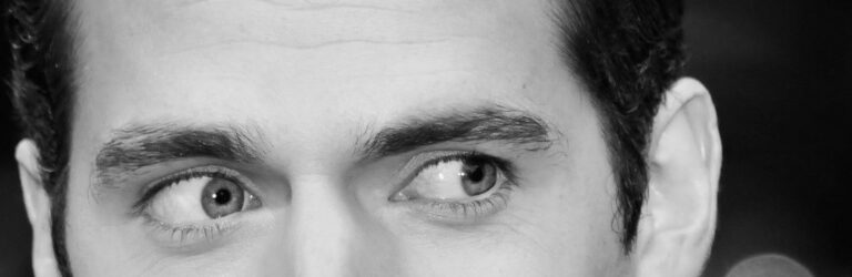 close up of man's eyes looking to the left