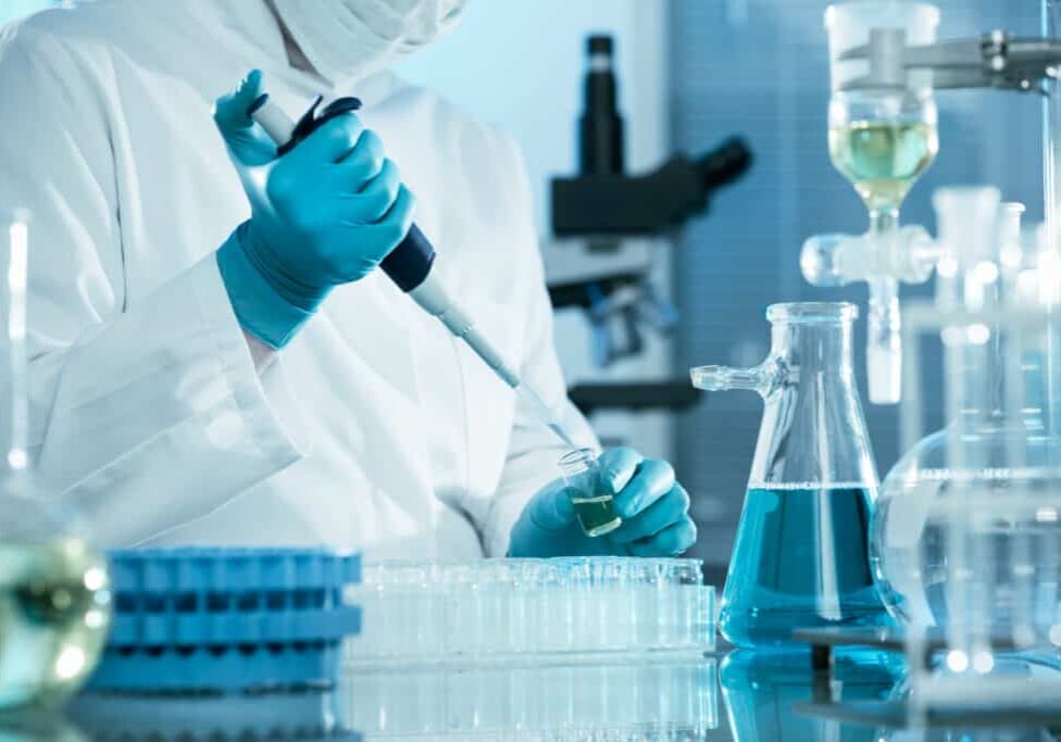 scientist working at the laboratory scientist working at the laboratory
