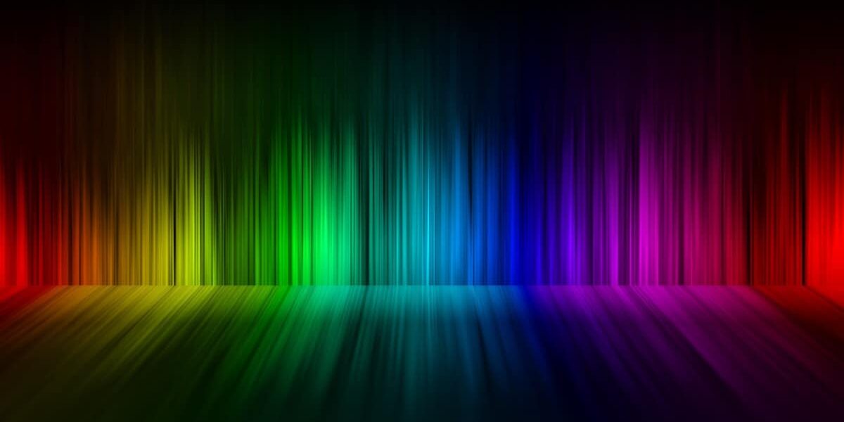 Full spectrum rainbow with reflection Full spectrum rainbow with reflection